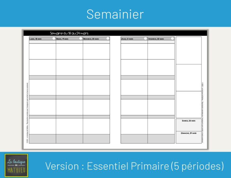 Le Super Guide De Planification Pr Scolaire Primaire