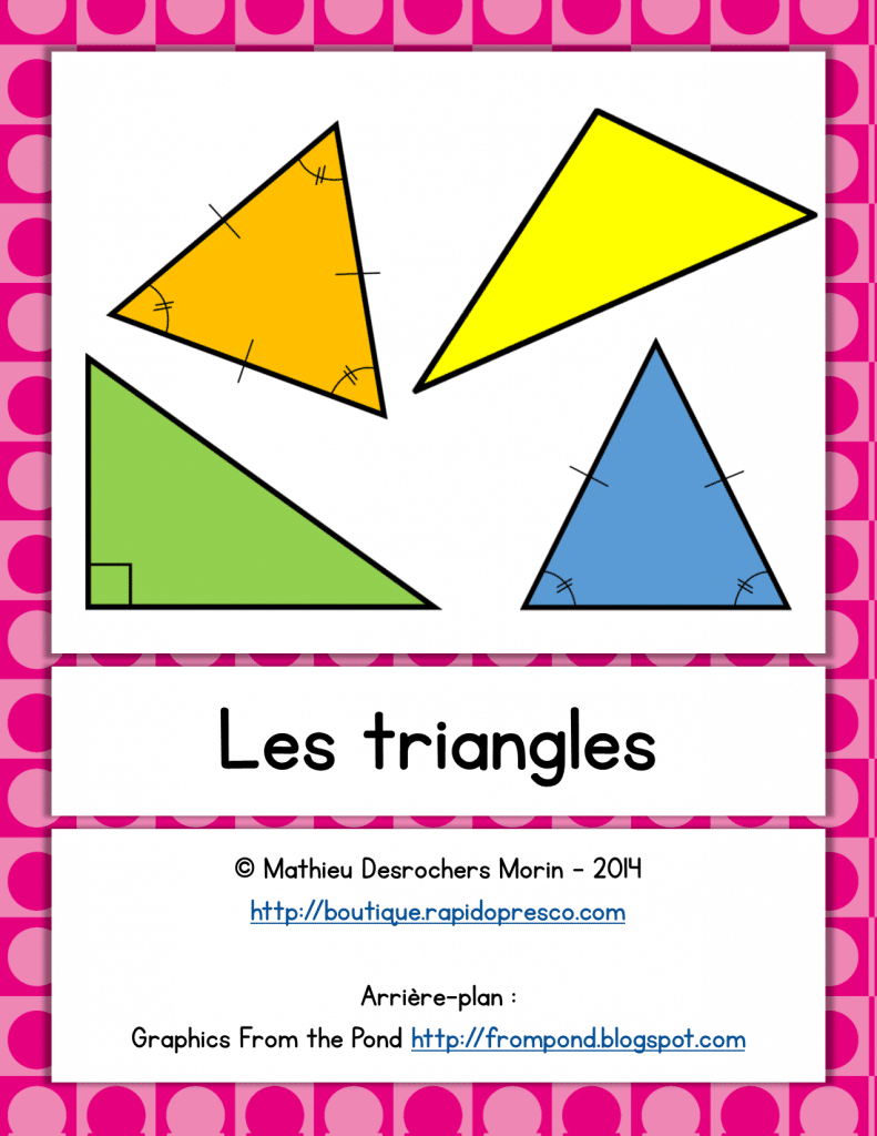 Affiches des triangles (équilatéral, scalène, isocèle, rectangle) – La ...