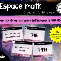 Espace Math - Cartes à tâches - Nombres naturels inférieurs à 100 000 - Série A