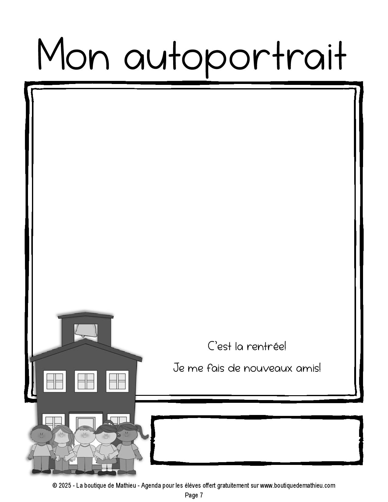 Agenda pour le préscolaire et le 1er cycle du primaire 2025-2026 – Image 5