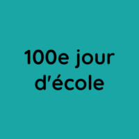 100e jour d'école