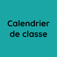Calendrier de classe